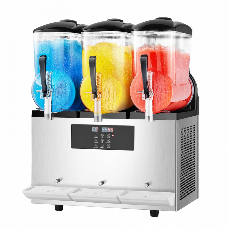 Máquina comercial para granizados de tres tanques de 12 L