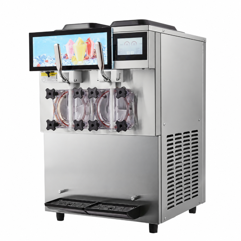 Máquina comercial para granizados y bebidas congeladas de 2 x 12L