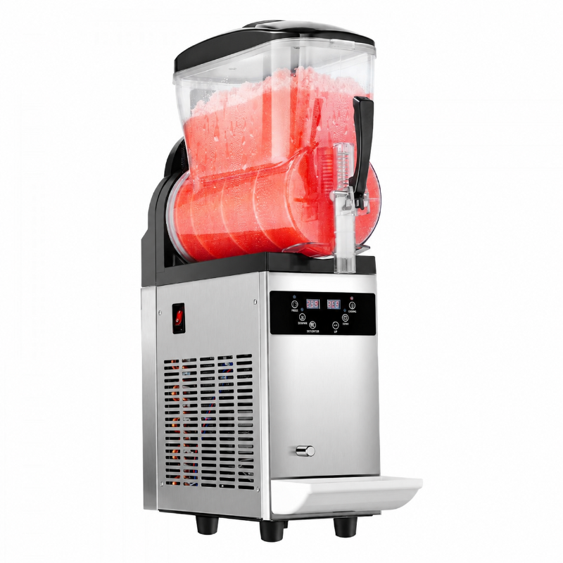 Máquina comercial para granizados con tanque de 12 L y limpieza automática