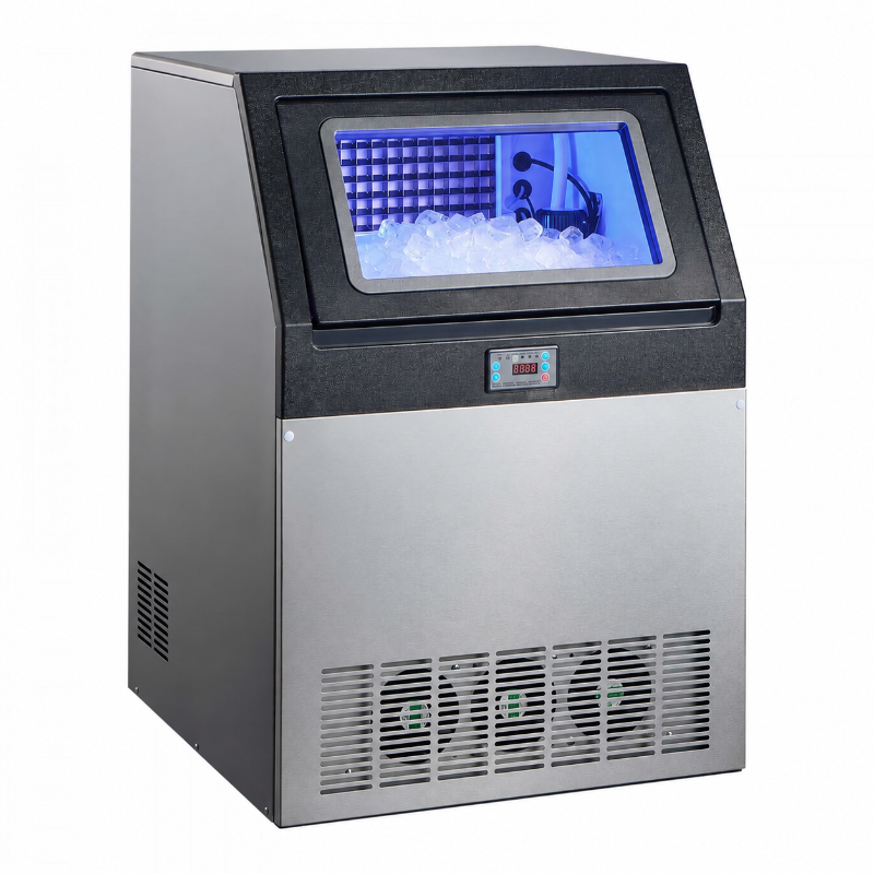 Máquina comercial de hielo autolimpiante de 440 lbs/24h con depósito de 85 lbs